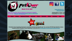 What Petlovershow.ca website looked like in 2020 (3 years ago)