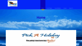 What Pickaholiday.co.za website looked like in 2020 (3 years ago)