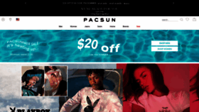What Pacsun.com website looked like in 2020 (3 years ago)
