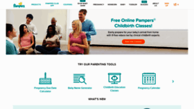What Pampers.com website looked like in 2020 (3 years ago)