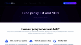 What Proxycity.net website looked like in 2020 (3 years ago)