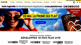 What Pcsoft.fr website looked like in 2020 (3 years ago)