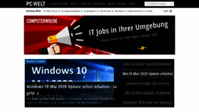 What Pcwelt.de website looked like in 2020 (3 years ago)