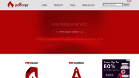 What Pdfforge.org website looked like in 2020 (5 years ago)