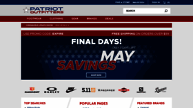 What Patriotoutfitters.com website looked like in 2020 (3 years ago)