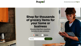 What Peapod.com website looked like in 2020 (3 years ago)