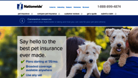 What Petinsurance.com website looked like in 2020 (3 years ago)
