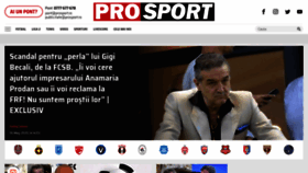 What Prosport.ro website looked like in 2020 (3 years ago)
