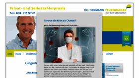 What Praxis-teutemacher.de website looked like in 2020 (3 years ago)