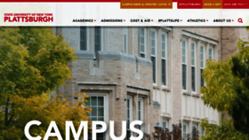 What Plattsburgh.edu website looked like in 2020 (3 years ago)