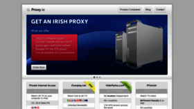 What Proxy.ie website looked like in 2020 (3 years ago)
