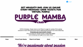 What Purplemambaclub.com website looked like in 2020 (3 years ago)