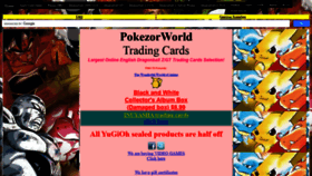 What Pokezorworld.com website looked like in 2020 (3 years ago)