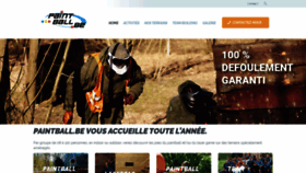 What Paintball.be website looked like in 2020 (3 years ago)