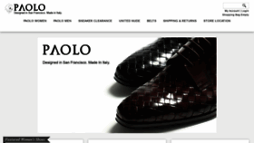 What Paoloshoes.com website looked like in 2020 (3 years ago)