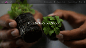 What Puravidagrowshop.com website looked like in 2020 (3 years ago)