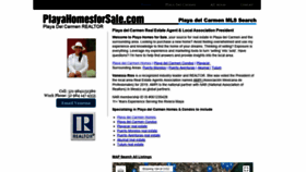 What Playahomesforsale.com website looked like in 2020 (3 years ago)