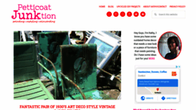 What Petticoatjunktion.com website looked like in 2020 (3 years ago)