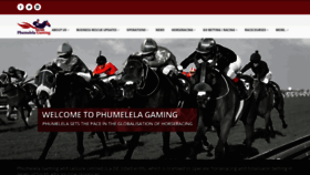 What Phumelela.com website looked like in 2020 (3 years ago)
