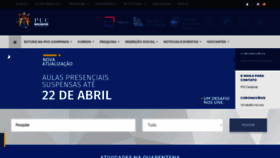 What Puc-campinas.edu.br website looked like in 2020 (3 years ago)