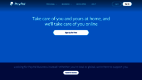 What Paypal.co.uk website looked like in 2020 (3 years ago)