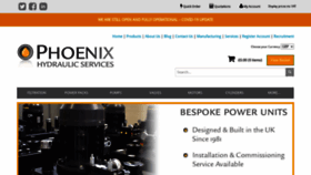 What Phoenixhydraulics.co.uk website looked like in 2020 (3 years ago)