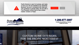 What Pacificexteriorsllc.com website looked like in 2020 (3 years ago)