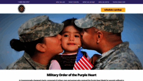 What Purpleheartpickup.org website looked like in 2020 (3 years ago)