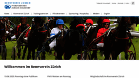 What Pferderennen-zuerich.ch website looked like in 2020 (3 years ago)