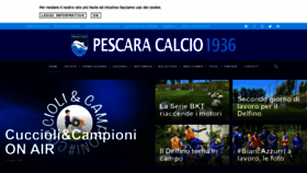 What Pescaracalcio.com website looked like in 2020 (3 years ago)