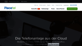 What Placetel.de website looked like in 2020 (3 years ago)