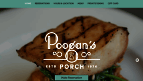 What Poogansporch.com website looked like in 2020 (3 years ago)