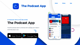 What Podcast.app website looked like in 2020 (3 years ago)