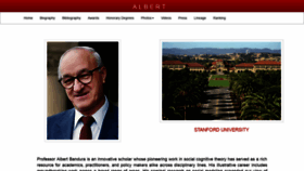 What Professoralbertbandura.com website looked like in 2020 (3 years ago)