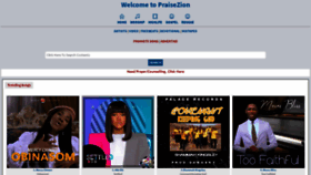 What Praisezion.com website looked like in 2020 (3 years ago)