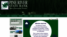 What Pineriverstatebank.com website looked like in 2020 (3 years ago)