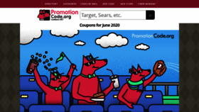 What Promotioncode.org website looked like in 2020 (3 years ago)