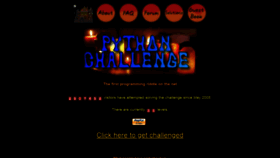 What Pythonchallenge.com website looked like in 2020 (3 years ago)