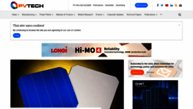 What Pv-tech.org website looked like in 2020 (5 years ago)