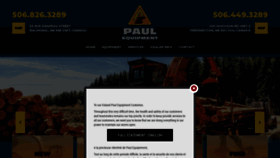 What Paulequipment.ca website looked like in 2020 (3 years ago)