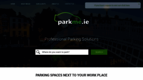 What Parkme.ie website looked like in 2020 (3 years ago)