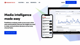 What Peakmetrics.com website looked like in 2020 (4 years ago)
