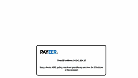 What Payeer.com website looked like in 2020 (3 years ago)