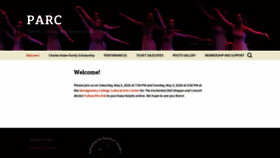 What Performingarc.org website looked like in 2020 (3 years ago)
