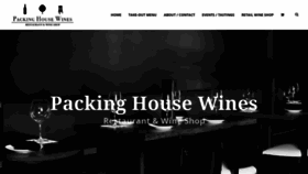 What Packinghousewines.com website looked like in 2020 (5 years ago)
