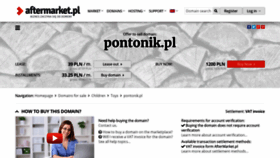 What Pontonik.pl website looked like in 2020 (3 years ago)