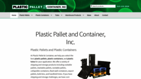 What Plasticpalletandcontainer.com website looked like in 2020 (3 years ago)