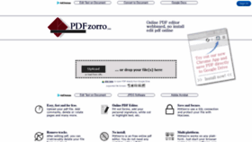 What Pdfzorro.com website looked like in 2020 (3 years ago)