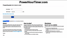 What Powerhourtimer.com website looked like in 2020 (4 years ago)
