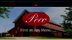 What Pecofoods.com website looked like in 2020 (3 years ago)